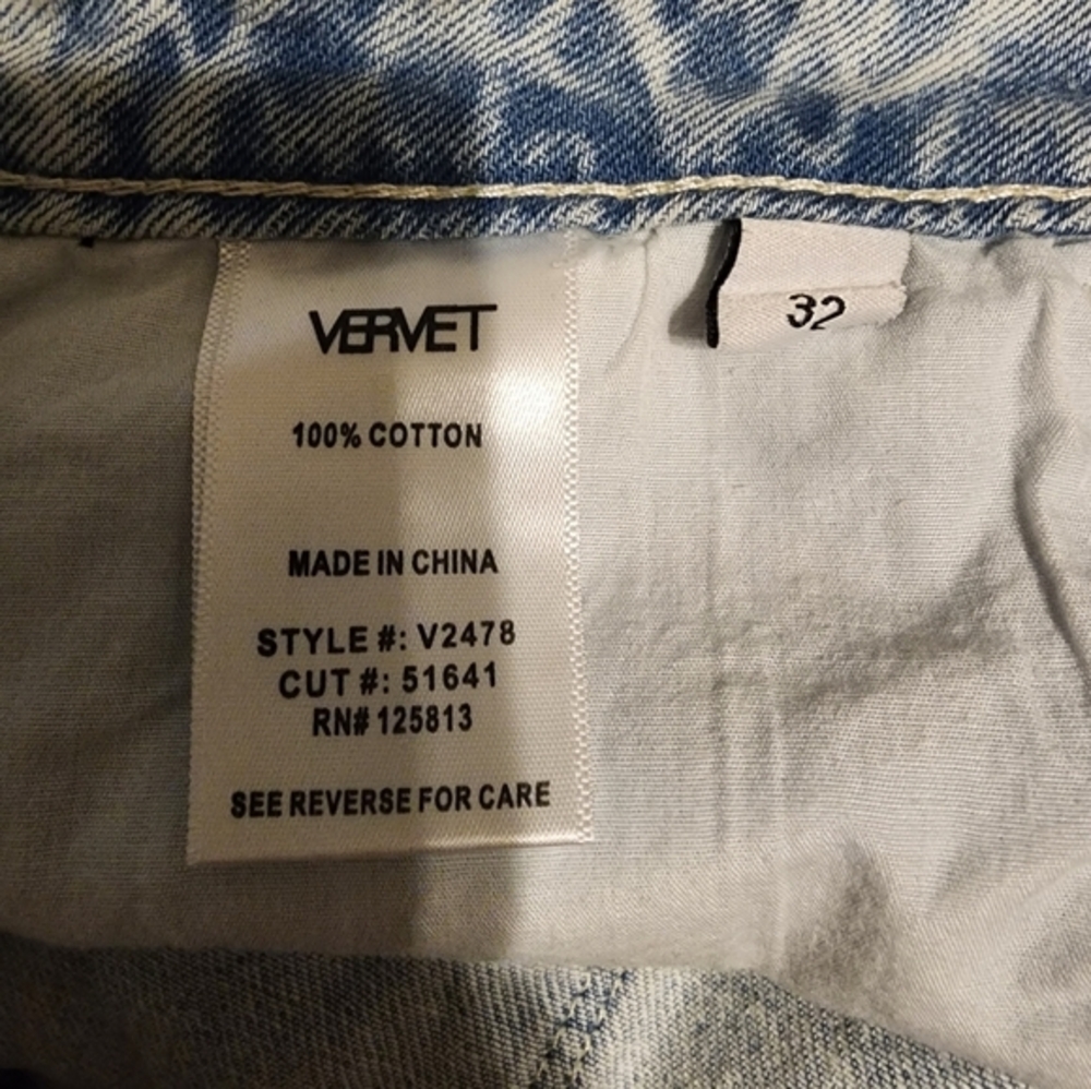 Vervet lightwash 90s vintage flare distressed 32 - Picture 5 of 5